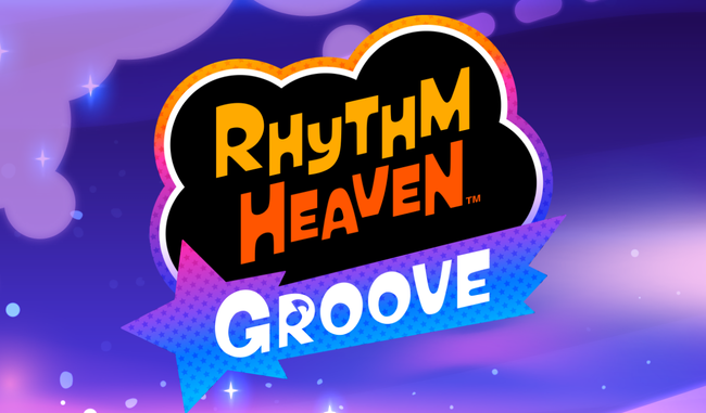 Rhythm Tengoku's title screen on the Game Boy Advance.